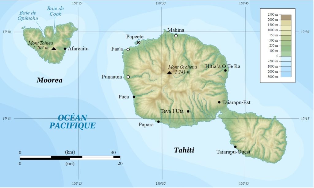 Mapa de Tahití H4